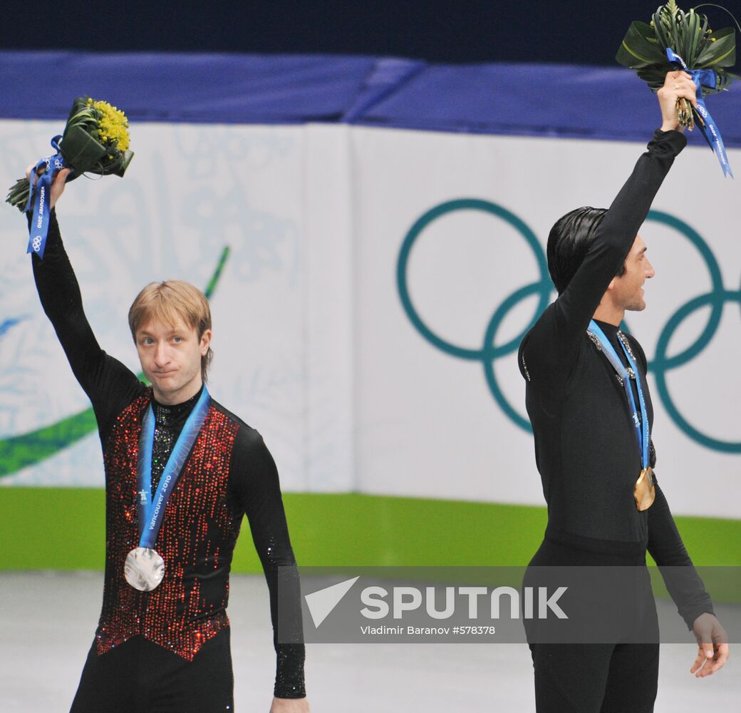Yevgeny Plushenko and Evan Lysacek