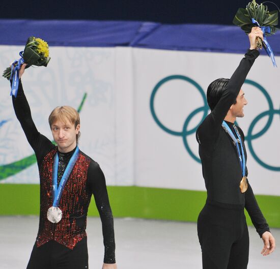 Yevgeny Plushenko and Evan Lysacek