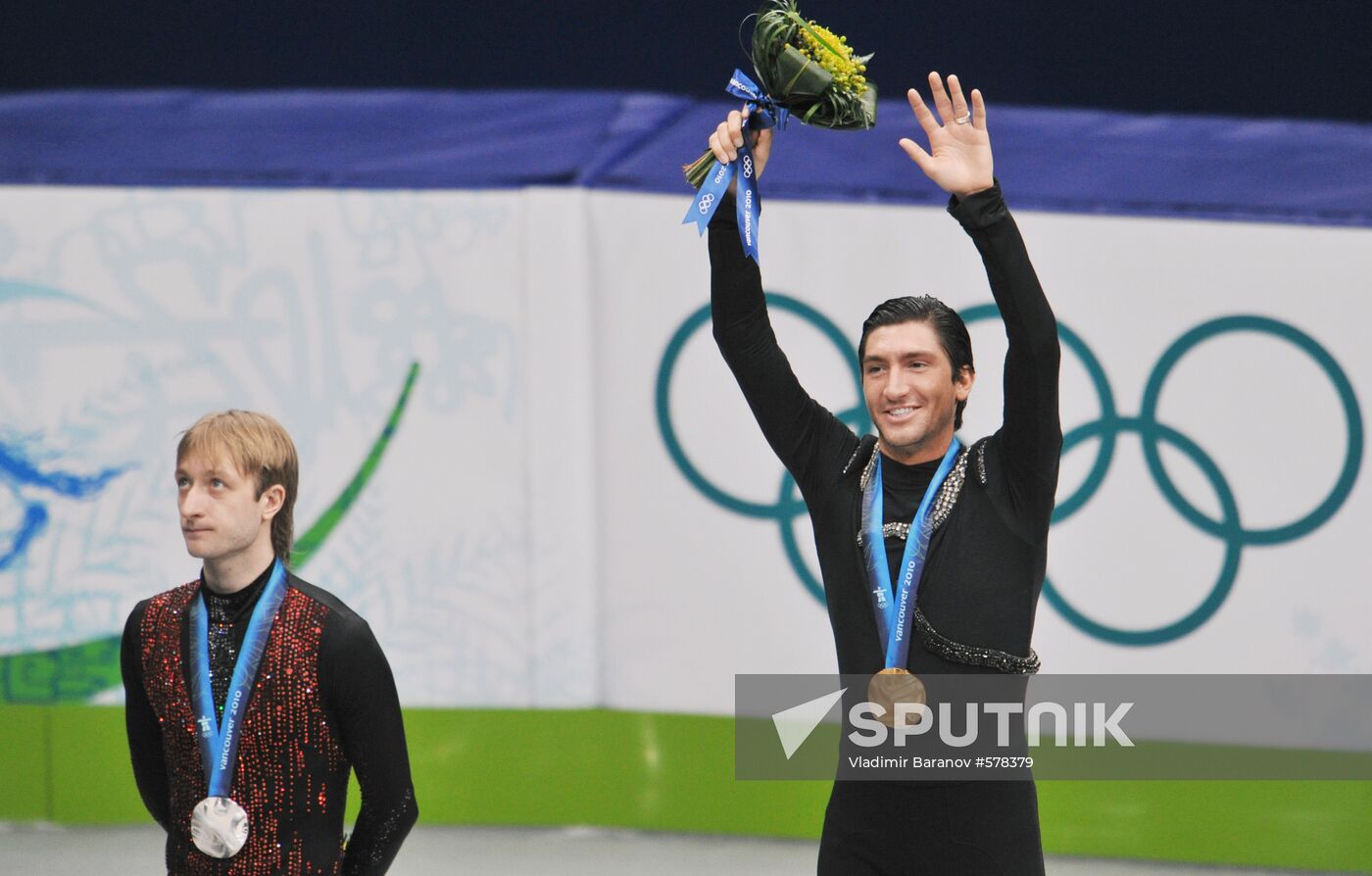 Yevgeny Plushenko and Evan Lysacek