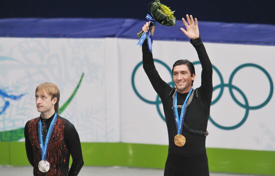 Yevgeny Plushenko and Evan Lysacek