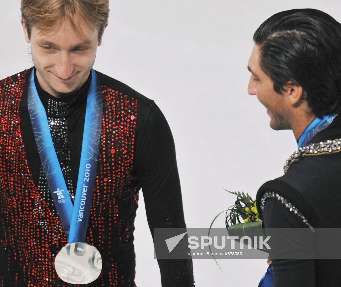 Yevgeny Plushenko and Evan Lysacek