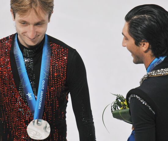 Yevgeny Plushenko and Evan Lysacek