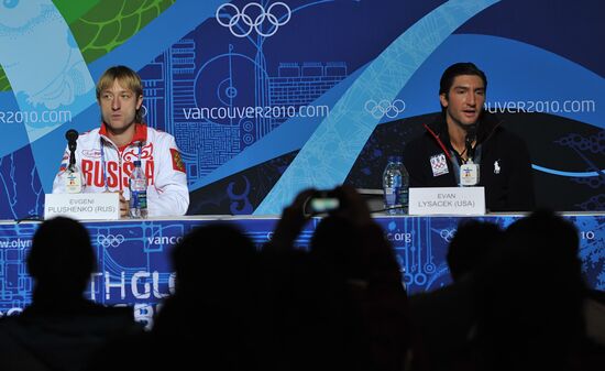 Yevgeny Plushenko and Evan Lysacek