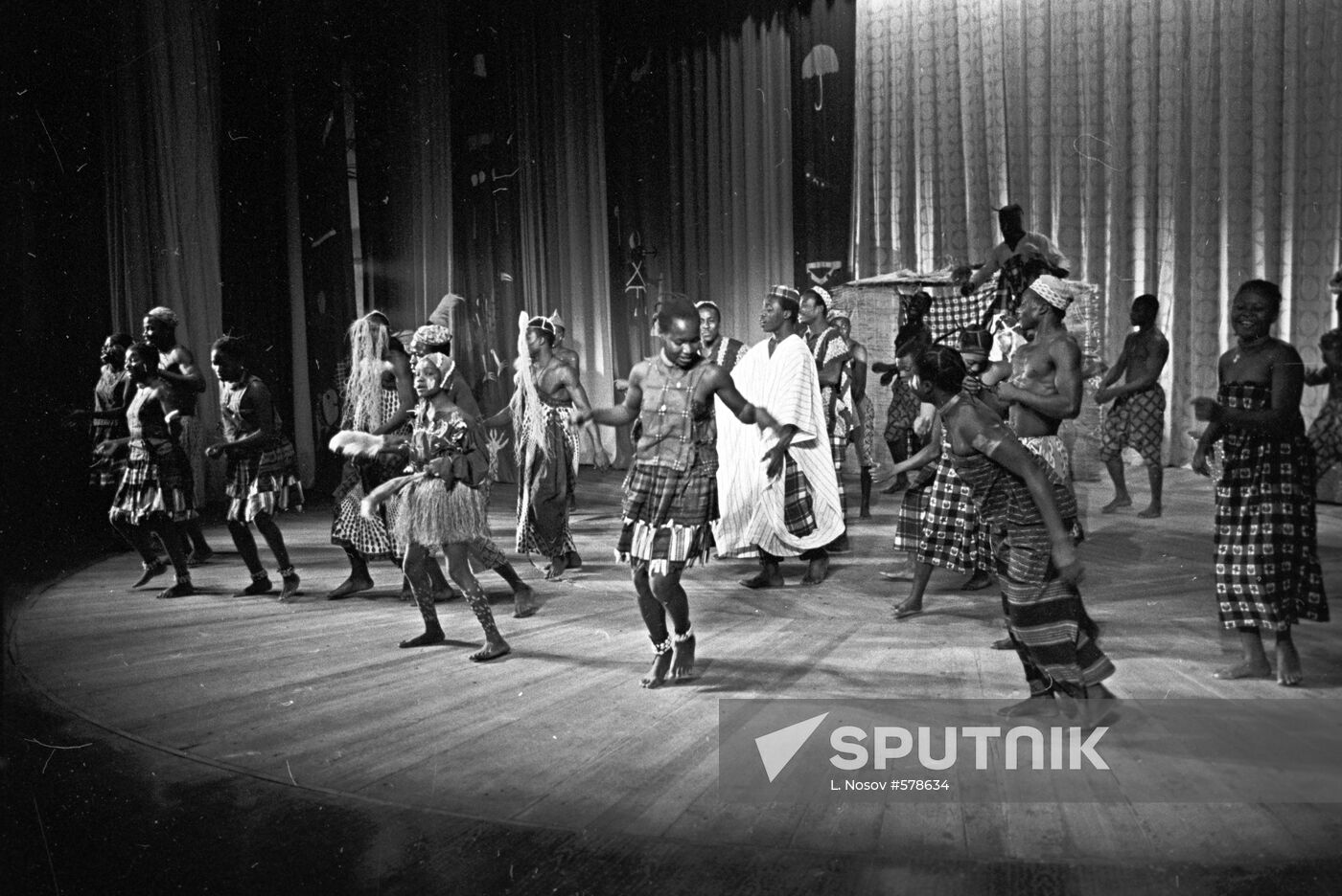 Ballet dancers of National Ballet of Republic of Dahomey