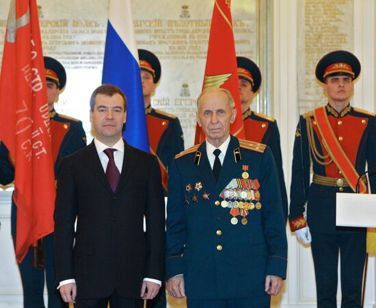 Dmitry Medvedev presents state awards at the Kremlin