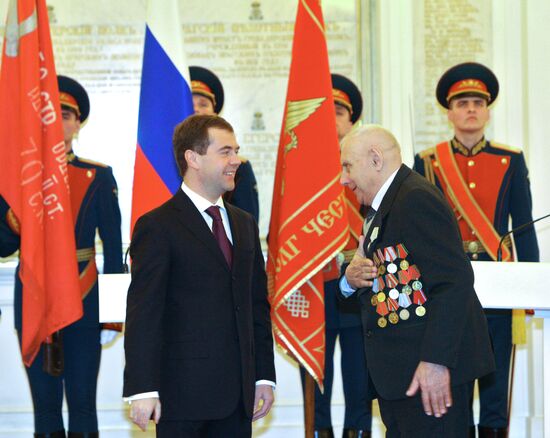 Dmitry Medvedev presents state awards at the Kremlin