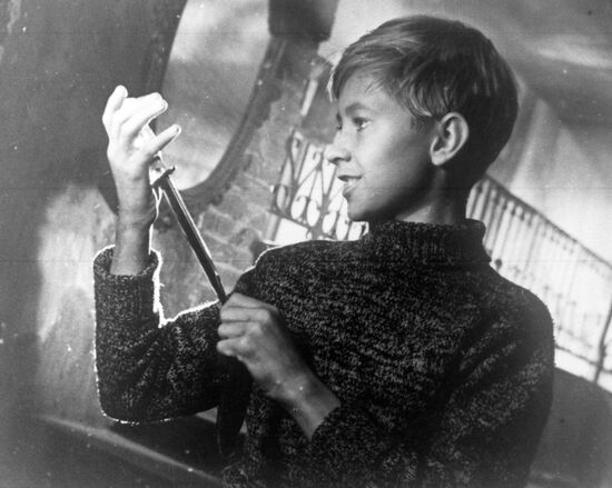 Scene from movie Ivan's Childhood