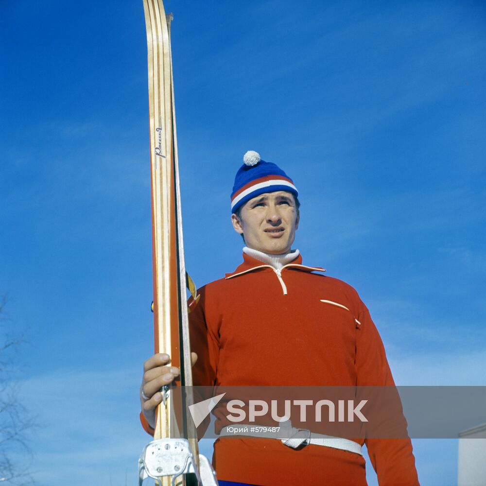 Skier Vladimir Dolganov