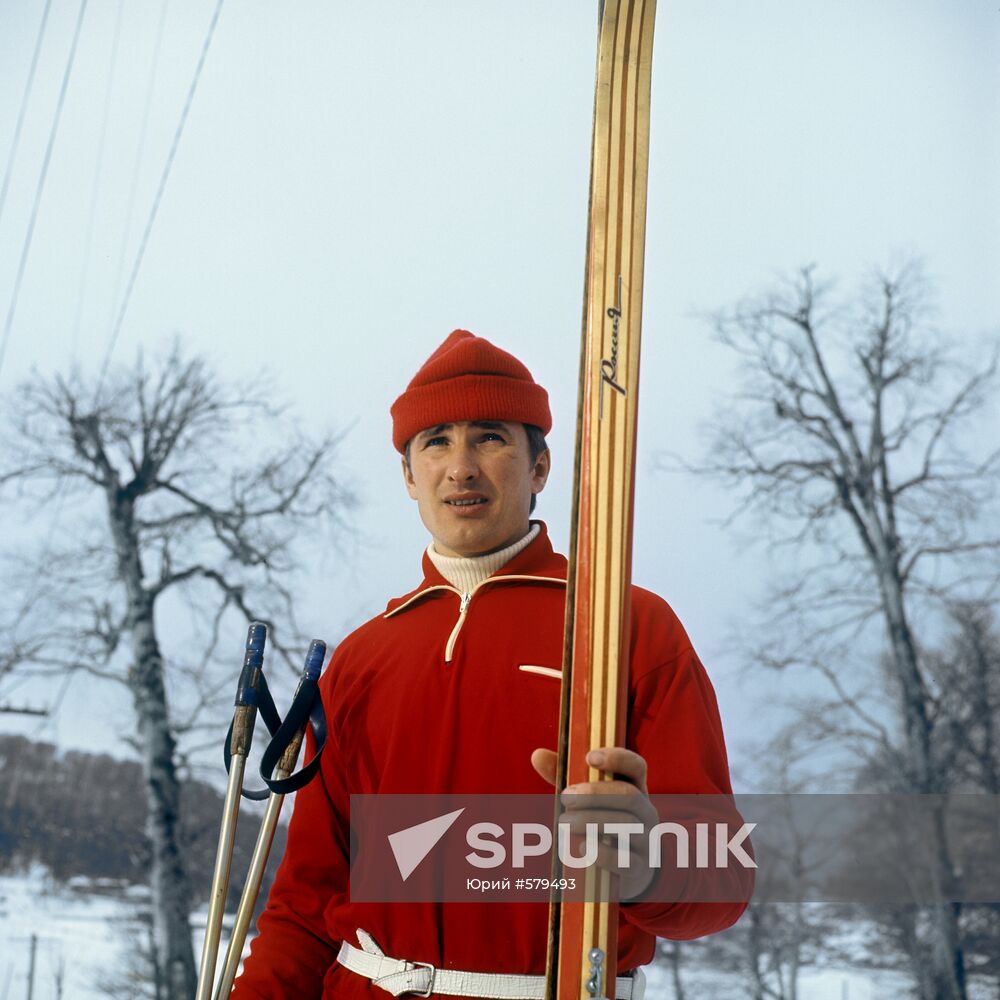 Skier Vladimir Dolganov