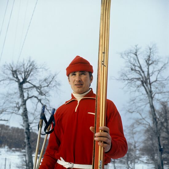 Skier Vladimir Dolganov