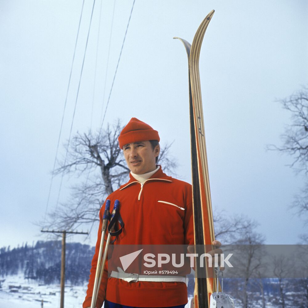 Skier Vladimir Dolganov