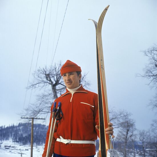 Skier Vladimir Dolganov