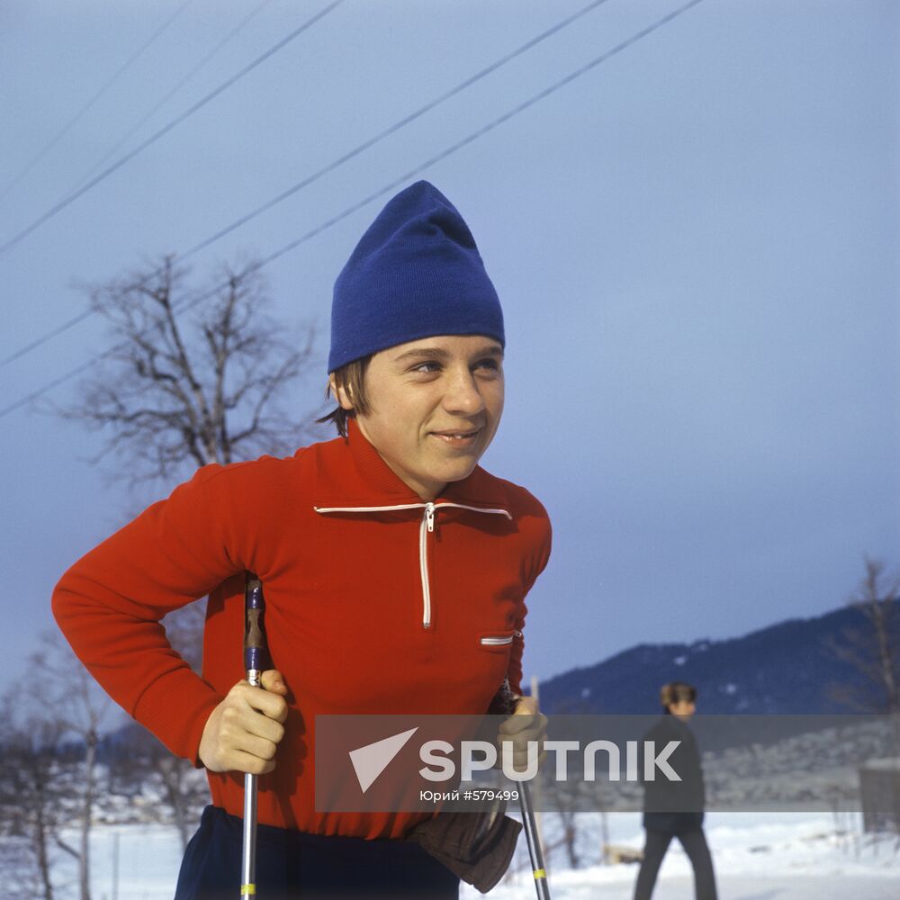 Skier Lyubov Mukhacheva