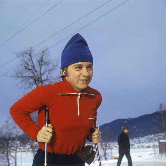 Skier Lyubov Mukhacheva