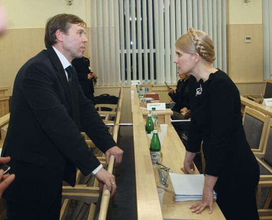 Yulia Tymoshenko attends Ukraine's top court hearings