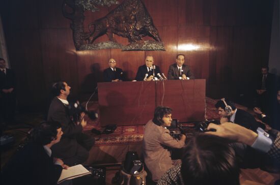 French President Georges Pompidou visiting USSR