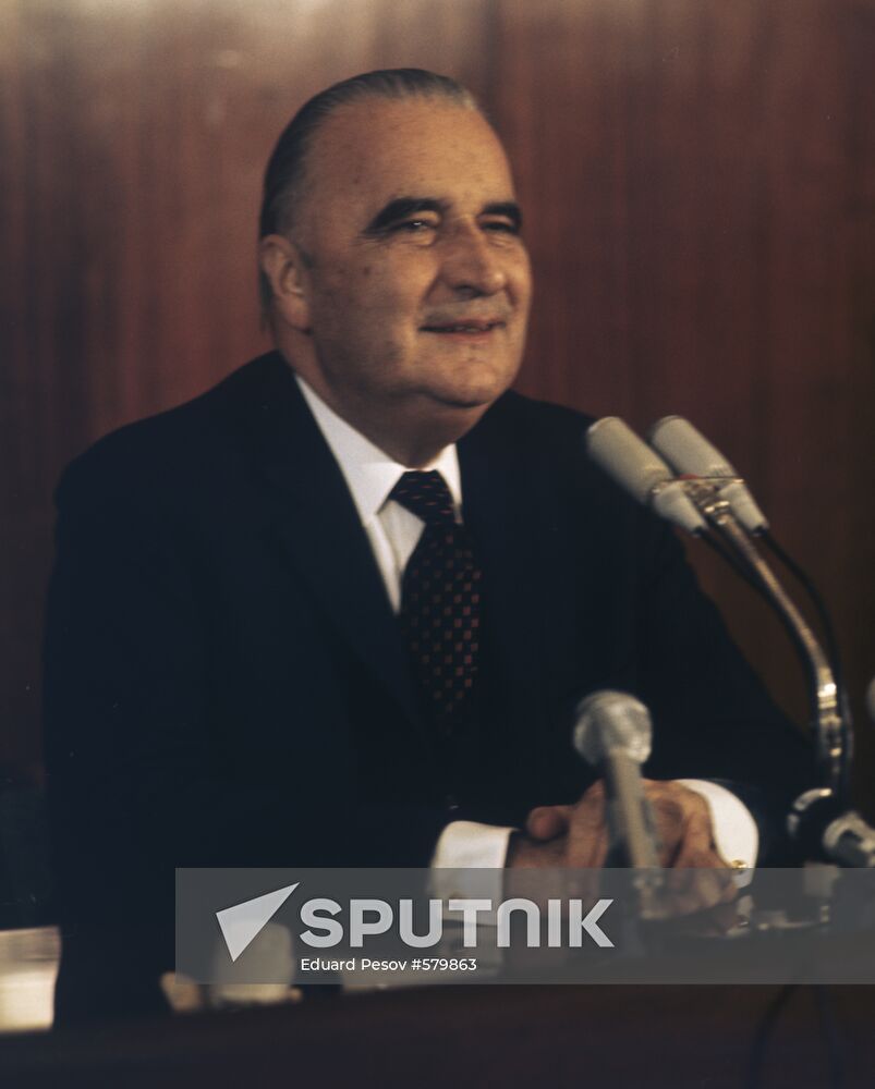 French President Georges Pompidou visits USSR