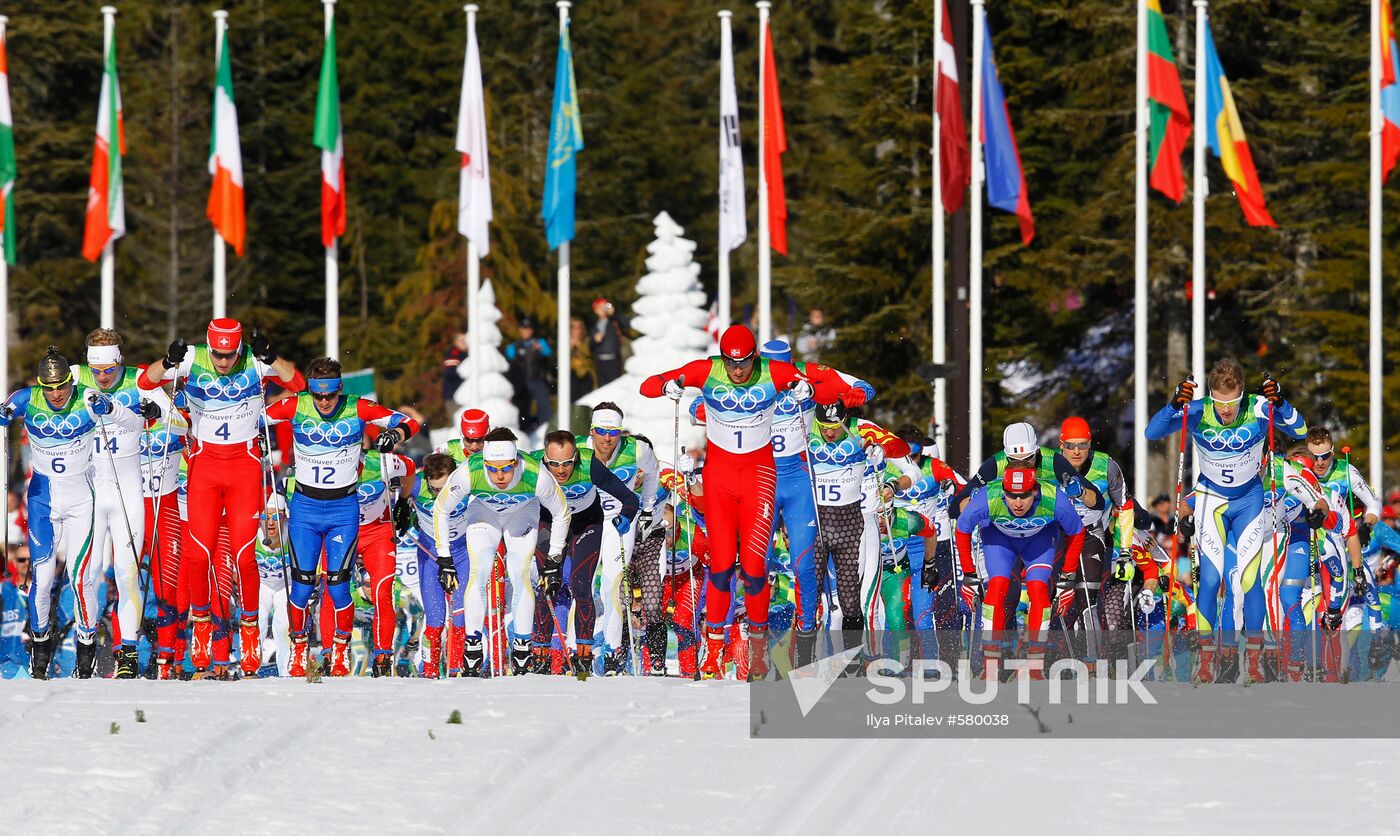 Cross-Country Skiing. Men's 30 km Pursuit