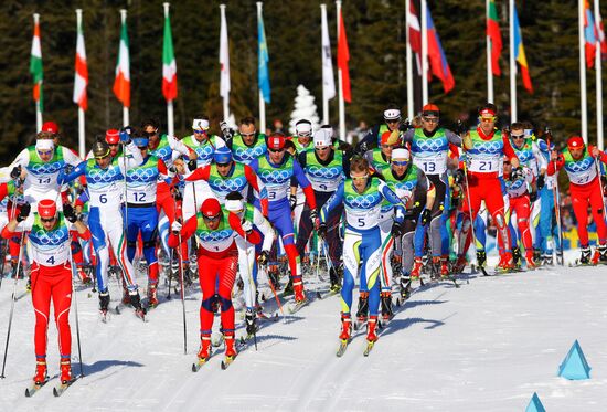Cross-Country Skiing. Men's 30 km Pursuit