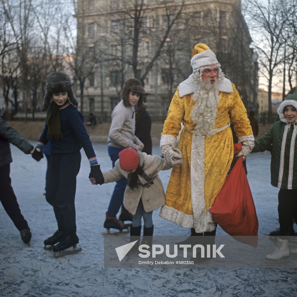 Father Frost and children