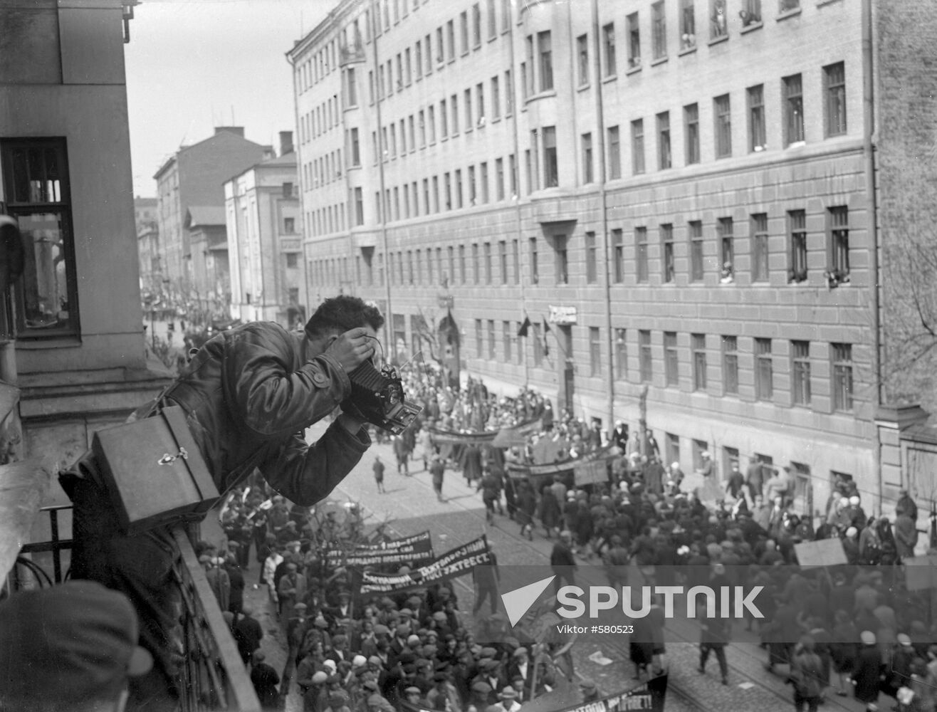 May Day demonstration on the streets of the capital