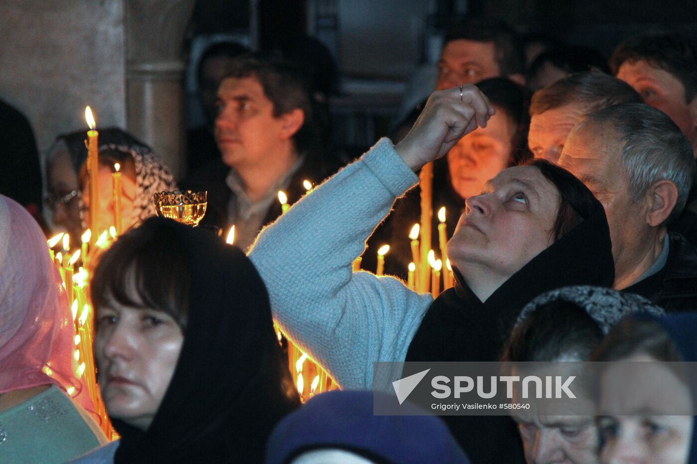 Parishioners in Kiev Pechersk Lavra