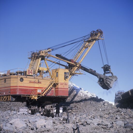 Medvezhy Ruchei open pit near Norilsk