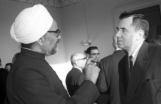 Sardar Swaran Singh and Andrei Gromyko