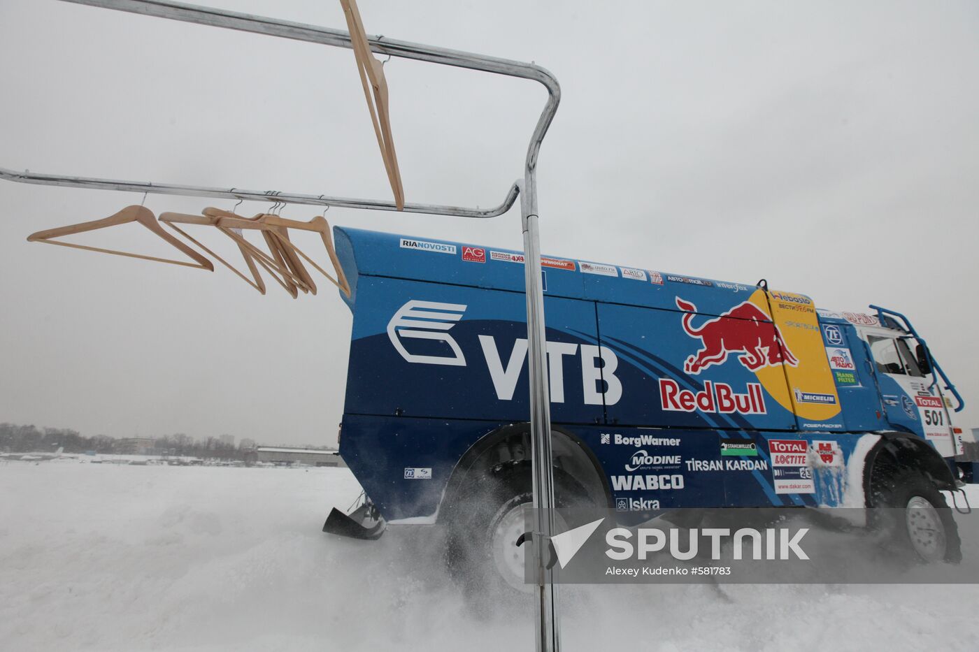 Formula 1 pilot David Coulthard tests KAMAZ