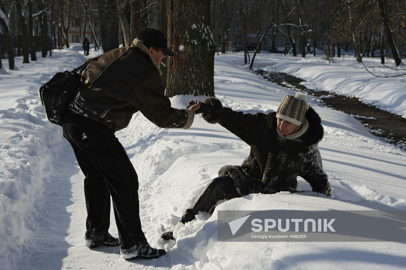 Winter day in Moscow