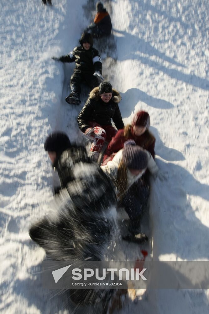 Winter day in Moscow