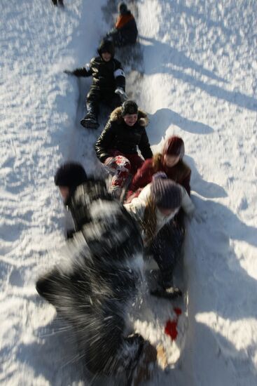 Winter day in Moscow