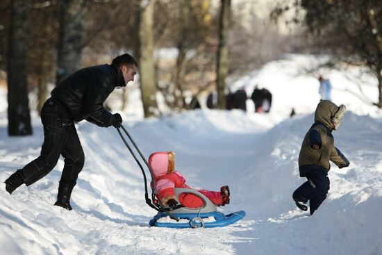 Winter day in Moscow