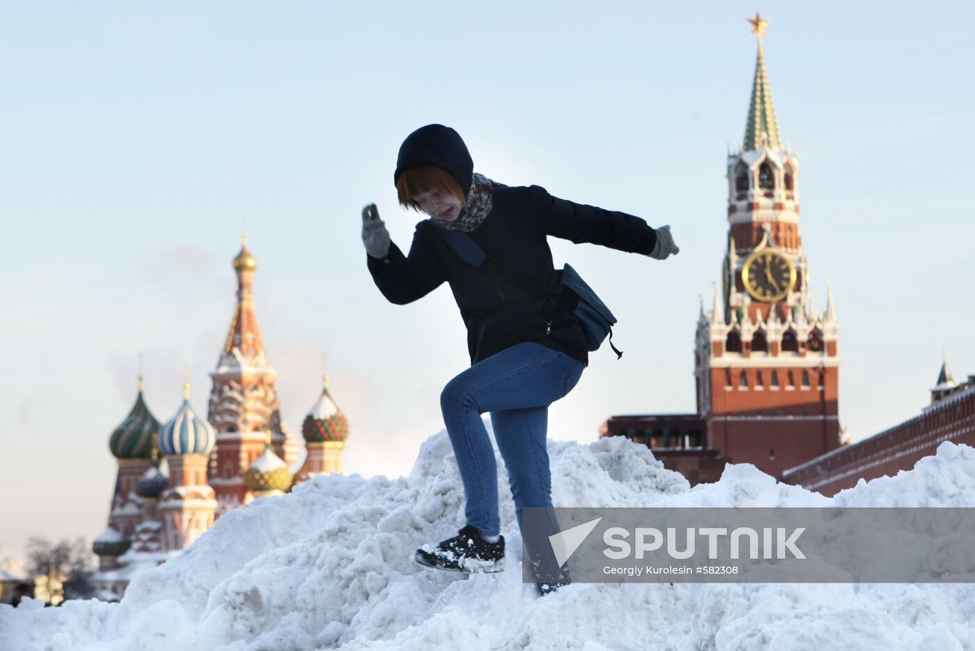 Winter day in Moscow