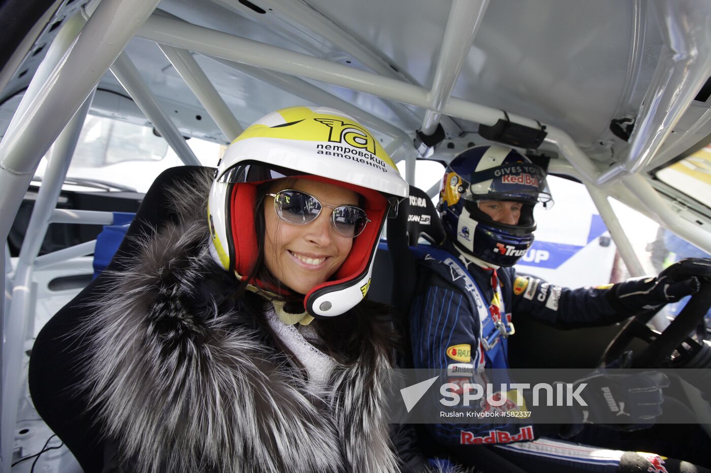 Behind Steering Wheel all-stars car race