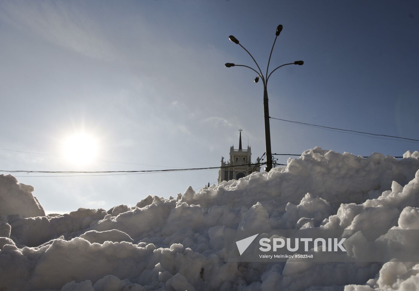 On a winter day in Moscow