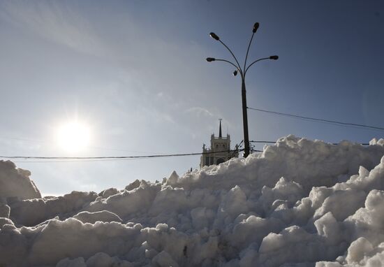 On a winter day in Moscow