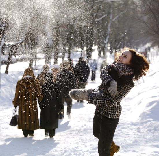 On a witner day in Moscow