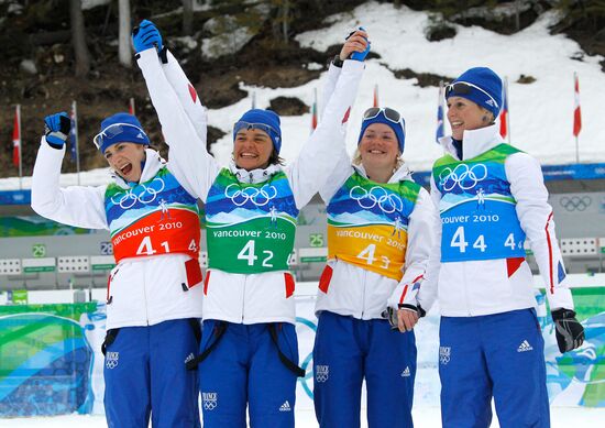 French biathletes won silver medals