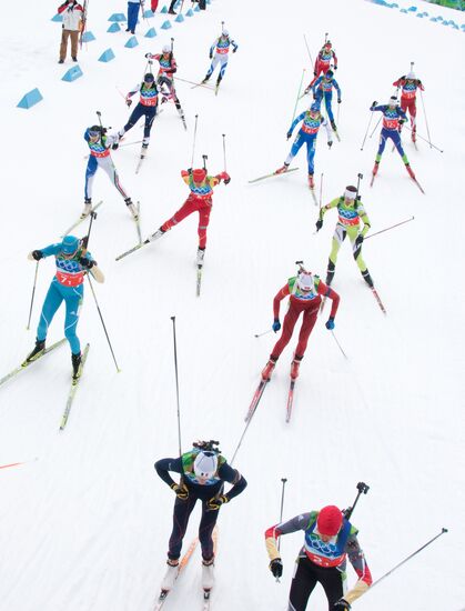 XXI Olympic Winter Games. Biathlon. Women. 4x6 km relay