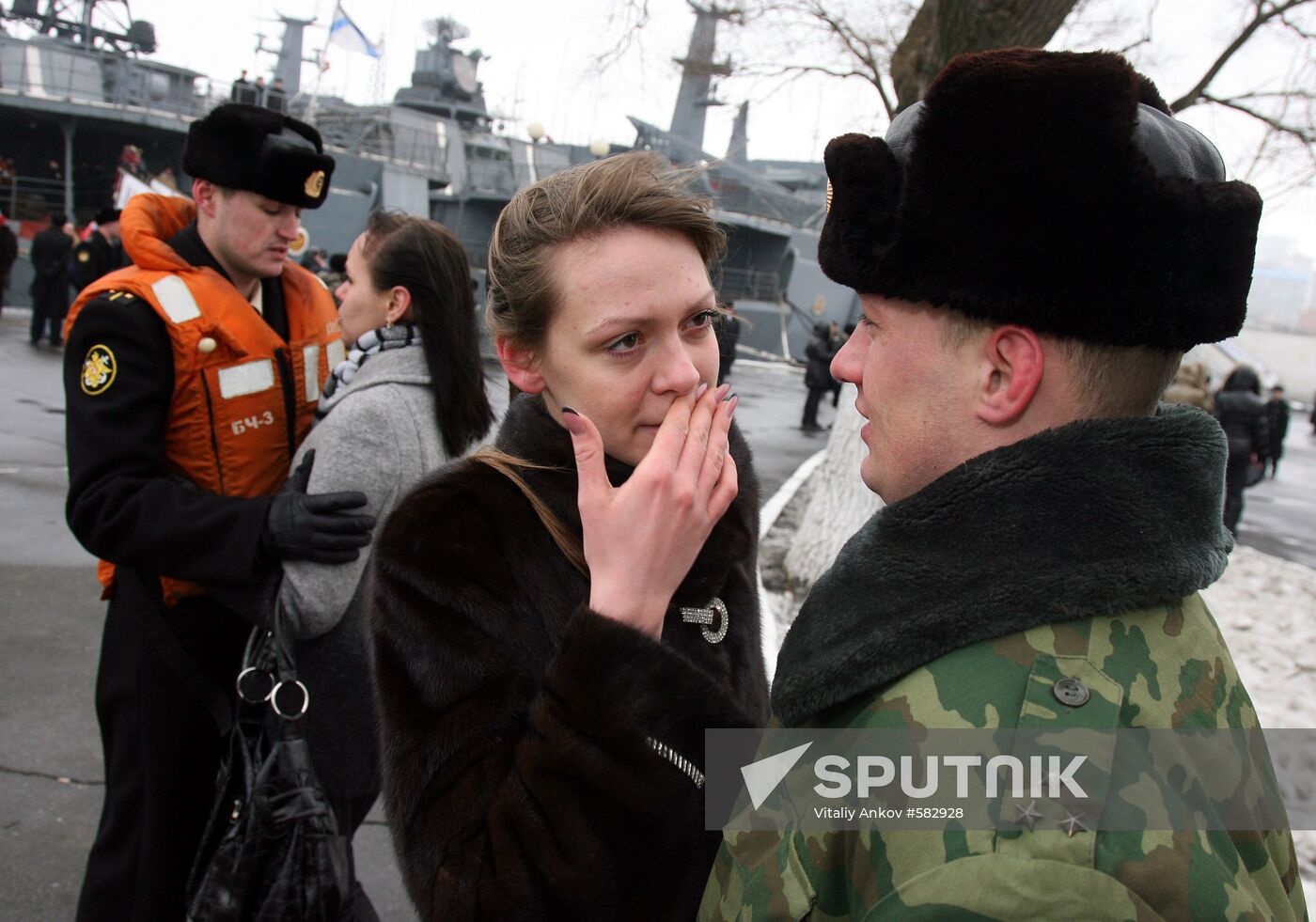 The Marshal Shaposhnikov ASW ship. Gulf of Aden