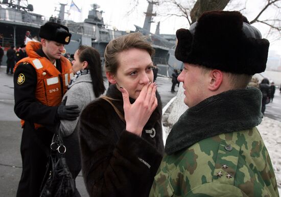 The Marshal Shaposhnikov ASW ship. Gulf of Aden