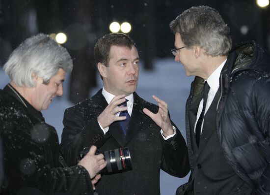 Dmitry Medvedev gives interview to Paris Match