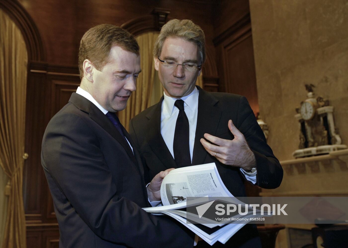 Dmitry Medvedev gives interview to Paris Match
