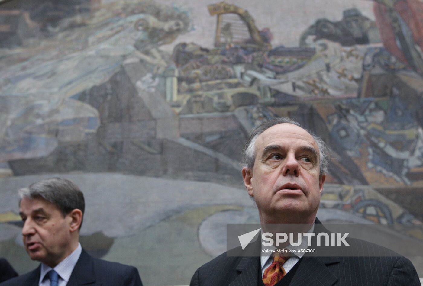 Alexander Avdeyev and Frederic Mitterrand