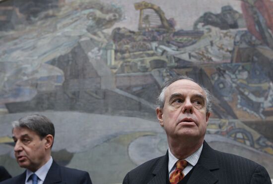 Alexander Avdeyev and Frederic Mitterrand