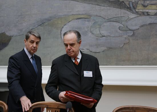 Alexander Avdeyev and Frederic Mitterrand