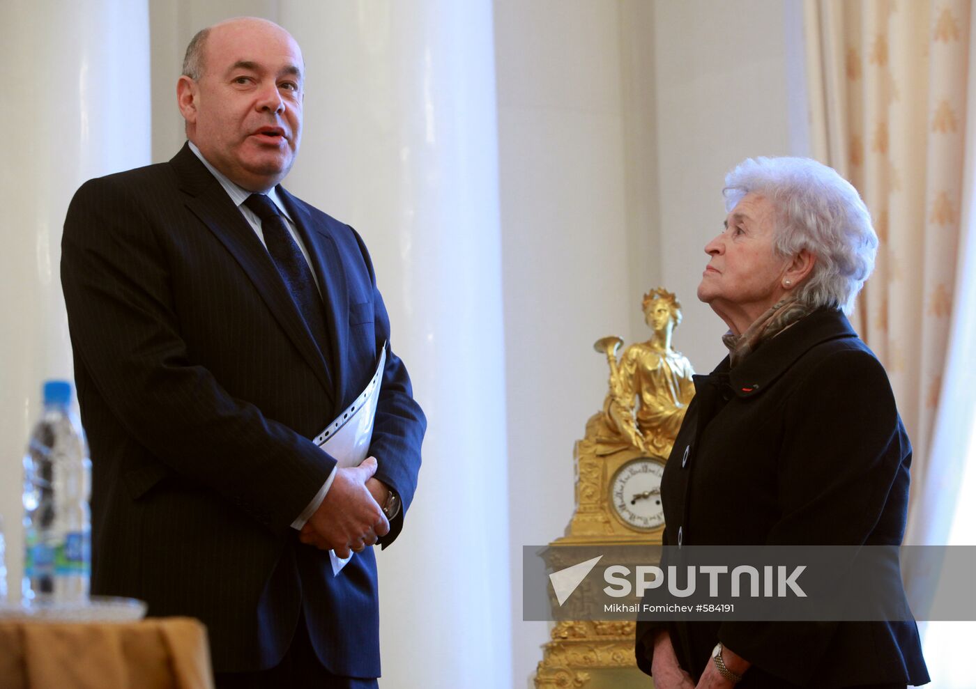 Irina Antonova and Mikhail Shvydkoi