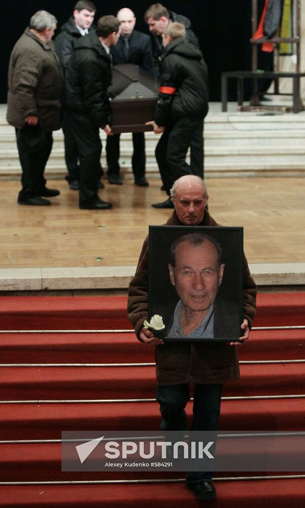 Film director Vladimir Motyl's funeral service in Moscow