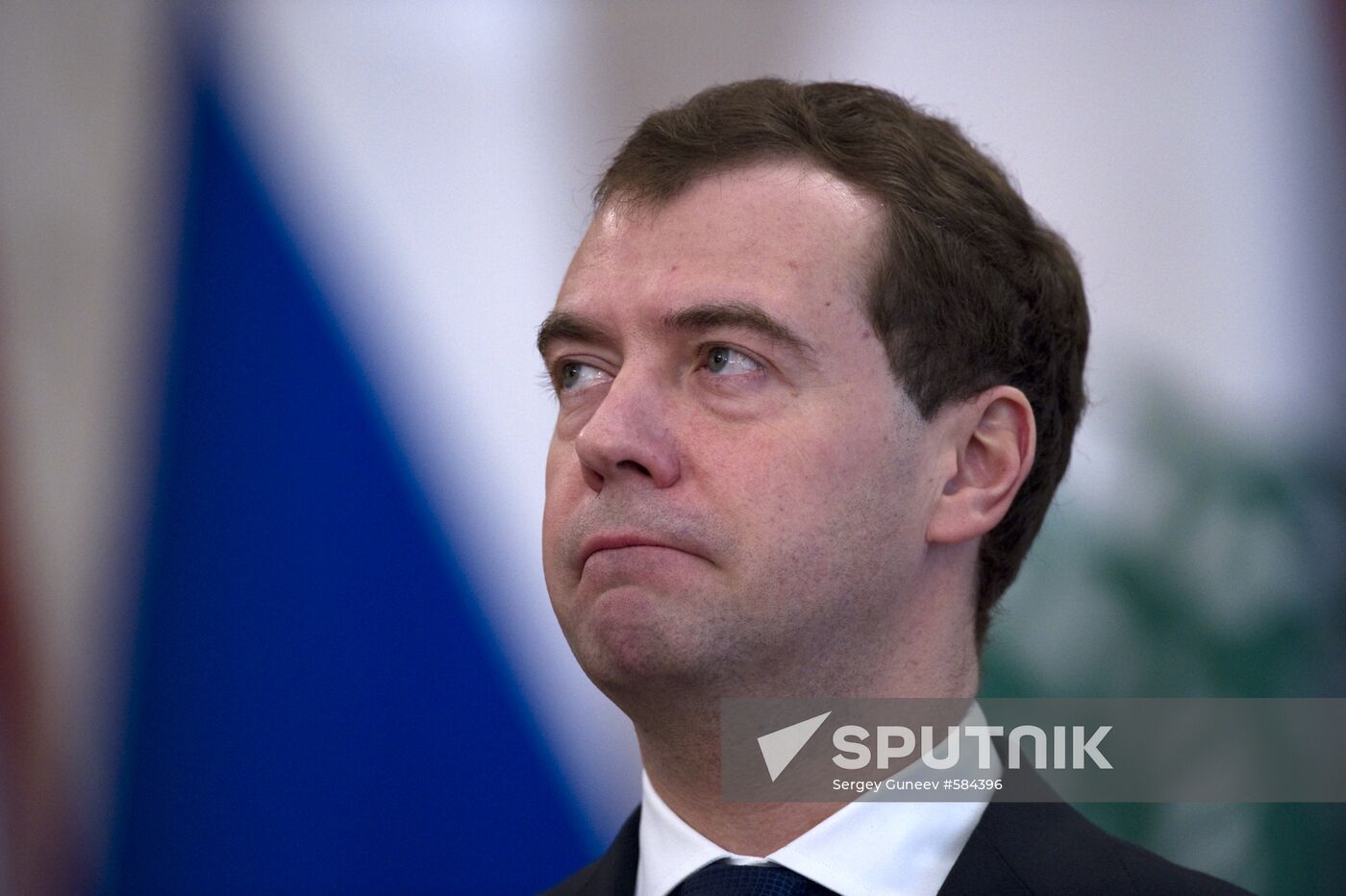 Dmitry Medvedev meets with Michel Suleiman